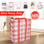 4팩 초대형 이동 가방 - 내구성이 뛰어난 지퍼가 달린 대형 정리함 보관 가방 캠핑용 : 씨유리테일