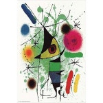 조안 미로의 노래하는 물고기 18x12 박물관 아트 프린트 포스터 : 지케이컬렉티브