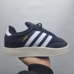 아디다스 슈퍼스타 슈퍼스타2 삼바 스니커즈 운동화 홈 패딩 슈즈 블랙/화이트, 295 : Trendyking