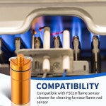 드레유 화염 센서 클리너, FSC10과 호환되는 용광로 화염봉 청소, 오발 방지 청소 도구, 주황색(2팩) : PrestigeAgency