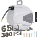 G GOOD GAIN 에어 호스 릴 리트랙터블 3/8 X 65피트 하이브리드 폴리머 호스 : 씨유리테일