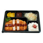 [오케이포장]돈까스포장용기 5칸도시락용기 검정 200개 세트 GJ-5칸 돈가스용기 : 오케이식품용기