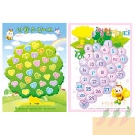 CT 칭찬스티커판-B4 1봉-10장 칭찬판 : 당근포레스트