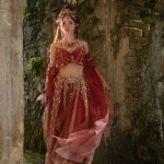 Fengfeitian 여성 의류 유진탕 한복 칭우 서양 지역 소녀 이국적인 중공업 자수 불멸의 : -지엔지테크-