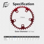 VHXNPCRAO 자전거 체인링 110BCD 원형 협폭 와이드 8-12 스피드 로드 바이 : 씨유리테일