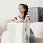 스탁사인 캐리어 톨디 81cm(32인치) 폴리카보네이트 대형 여행가방 수화물 : 스탁사인