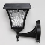 시월 태양광 LED 벽등 블랙 주광 발코니벽등 벽부등 : 시월콤파니