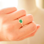 원미주얼리 콜롬비아 에메랄드 랩 다이아몬드 18k 반지 señor , 금속공예가 김진영 : Won Mi