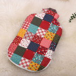 파쉬 보온물주머니 2L 퀼트모자이크패턴 양면커버 핫팩 찜질팩 유단포 : k마켓