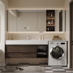 긴 현대식 욕실 캐비닛 거울 향수 보관함 유니버설 펑키 찬장 파티션 가비네테 트렌디 가구 : 귀화종합몰