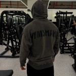 (당일발송) GYMSHARK 짐샤크 파워 워시드 오버핏 후드티 : 짐스파이어