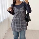 베이직 코튼 라운드 긴팔 티셔츠 A0853 : 어썸하비