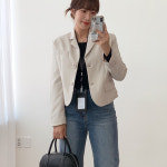 베이직 코튼 라운드 긴팔 티셔츠 A0853 : 어썸하비