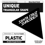 산타 크루즈 슈레더 삼각형 픽 도구 손이 닿기 어려운 곳을 위한 1피스 스크래퍼(블랙) : 씨유리테일