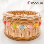 우드리 자연품애 바구니 라탄 만들기 DIY키트 전통 공예 소품 교육 영상제공 : 우드리 잇츠브랜드