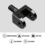 서 론 라이트 비 X 및 S 세그웨이 X160 X260 CRF150F 03-19 CRF230F 03-19, CNC 알루미늄 방청 내구성 풋 페그 클램프, 넓고 두꺼운... 