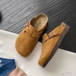 [G4038] 소프트스웨이드 버클클로그 슬리퍼 : 새로이클라쓰