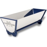 마샬타운 그래버 팬 14인치 크기 플라스틱 엔드 캡이 있는 스테인리스 스틸 누수 방지 : 씨유리테일