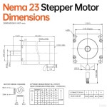 YEJMKJ 3팩 네마 23 스테퍼 모터 1.8 2상 고토크 3.5Nm(495.64oz in) 바이폴라 57x110mm 4.2A 1.0 4-리드 샤프트 21mm 8mm 57 케이블 : 더... 