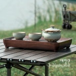 [다도 다구] 예향원 한당 순정품 여행용 휴대용 고급 원목 티트레이 차판 T-7515 : 예향원