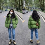 여자 여성 패딩 라이트 슬림 경량 후드 깔깔이 미들 패딩점퍼 : 페어타깃