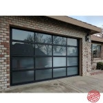#9x8 모던 섹셔널 오버헤드 풀 뷰 알루미늄 강화 유리 차고 문 (빌라용) : 크로스몰98