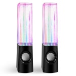 PC, MP3 플레이어, 노트북, 스마트폰 블랙을 위한 댄싱 분수 조명 쇼 사운드가 있는 Aolyty 컬러 LED 워터 스피커 : 플로우턴 Flowturn