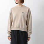 프레드페리 여성 Tipped 스웨터 니트 화이트/베이지 G1148 : 코지야재팬