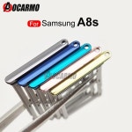 갤럭시 호환 A8s SM G8870 Sim 카드 트레이 슬롯 홀더 교체 부품 용 Aocarmo SIM : 더블랙무역