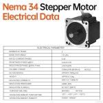 YEJMKJ 네마 34 스테퍼 모터 1.8 2상 고토크 5.2Nm(736.38온스 인치) 바이폴라 86x78mm 6.4A 0.4 4와이어 샤프트 32mm 14mm 86스테퍼... 