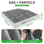 메르세데스 벤츠 C300 GLC300 GLC350e C450 GLC63 2018 2023 C43 C63 GLC43 E43 E53 E63 AMG E450용 다콜 캐빈 에어 필터 세트 : 크로쵸