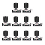 다푸루이 10팩 KY-040 인코더 모듈 노브 캡 ) 모듈(아두이노용 360도 : 웨이브 셀렉트