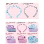 체조 운동 멀티 루프 벨트 텐션 나일론 와이어 스트레치 밴드 스트랩 요가 라텍스 로프 테스 rple 1 핑크✖️그레이 글씨[10칸] : 리브렌마켓