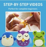 DIY 코바늘인형뜨기 손뜨개인형 3종 패키지 올인원키트 Crochet kit : 루어야
