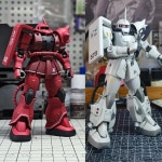 Hg 1/144 Mc-06c-6 R6 자쿠 2 베이스 한정판 그림 색상 조립 모델 키트 컬렉션 액션 로봇 플라스틱 완구 : 크로스몰98