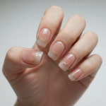 AMOMD 로즈 골드 프렌치 스퀘어 수제네일팁 CX001SS : 주식회사 손톱에진심