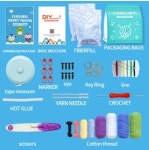 DIY 코바늘인형뜨기 손뜨개인형 3종 패키지 올인원키트 Crochet kit : 루어야