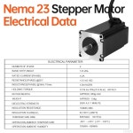 YEJMKJ 3팩 네마 23 스테퍼 모터 1.8 2상 고토크 3.5Nm(495.64oz in) 바이폴라 57x110mm 4.2A 1.0 4-리드 샤프트 21mm 8mm 57 케이블 : 더... 