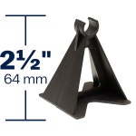 마샬타운 2.5인치 철근 지지 의자 - (500팩) 스냅인 마운트가 있는 튼튼한 플라스틱 : 씨유리테일