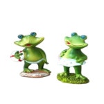 해변의 개구리 2P 책상장식모형 화분장식커플개구리 : 성유다파라마켓