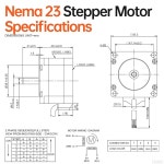 YEJMKJ 3팩 네마 23 스테퍼 모터 2상 1.8 0.72Nm(101.96온스 인치) 고토크 바이폴라 41mm 2.0A 1.6 4-리드 샤프트 21mm 8mm 57 케이블 1M... 