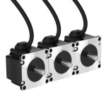 YEJMKJ 3팩 네마 23 스테퍼 모터 2상 1.8 0.72Nm(101.96온스 인치) 고토크 바이폴라 41mm 2.0A 1.6 4-리드 샤프트 21mm 8mm 57 케이블 1M... 
