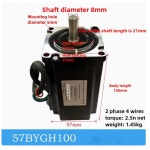 CNC 라우터, 3D 프린터용 판화기 스테핑 모터 3A 대형 토크 본체 길이 76mm 2상 드라이브 (57BYGH112-8) 6 57BYGH311-Shaft diamete : 더... 