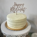 나무 행복한 은퇴 케이크 토퍼, 나는 장식 - 남성 또는 여성을 위한 파티 용품 : 샵 어크로스