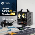 Mechanic Master C24 Sugar 커브e AirTypeC 버전 휴대용 미니 데스크탑 섀시 ITX 컴퓨터 파우치 케이스 유리 PC ardware 포함... 