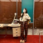 자수 후드 집업 니트 가디건 : petitdu01