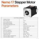 YEJMKJ 10팩 네마 17 스테퍼 모터 2상 1.8 0.84Nm(118.95온스 인치) 고토크 바이폴라 60mm 2.3A 1.1 4-리드 샤프트 24mm 5mm 42 케이블... 