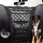 프라이드엡 도그 카 네트 배리어 3 레이어 15.7 13.7 , 오토 세이프티 메시 정리함, 수납 가방 뒷좌석 자동차, SUV - 쉬운 설치, 반려동물 및 와... 