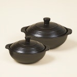 직화 가마 뚝배기 찌개 계란찜 전골 2종 세트(2호,4호) : 코리아엣지