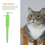 고양이 강아지를 위한 밀리스텐 반려동물 약 공급기 푸시 스타일 복용량 조절 장치 모든 젠틀 메디신 슈터를 정확한 액체 약물 디스펜서... 